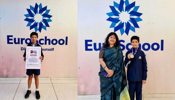 EuroSchool Airoli Student Wins Silver Medal at SGFI National Skating Competition