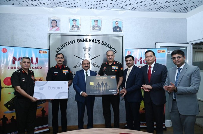 Punjab National Bank and Indian Army Enter into Exclusive Partnership to Offer PNB LUXURA and PNB Parakram Credit Cards to Army Personnel