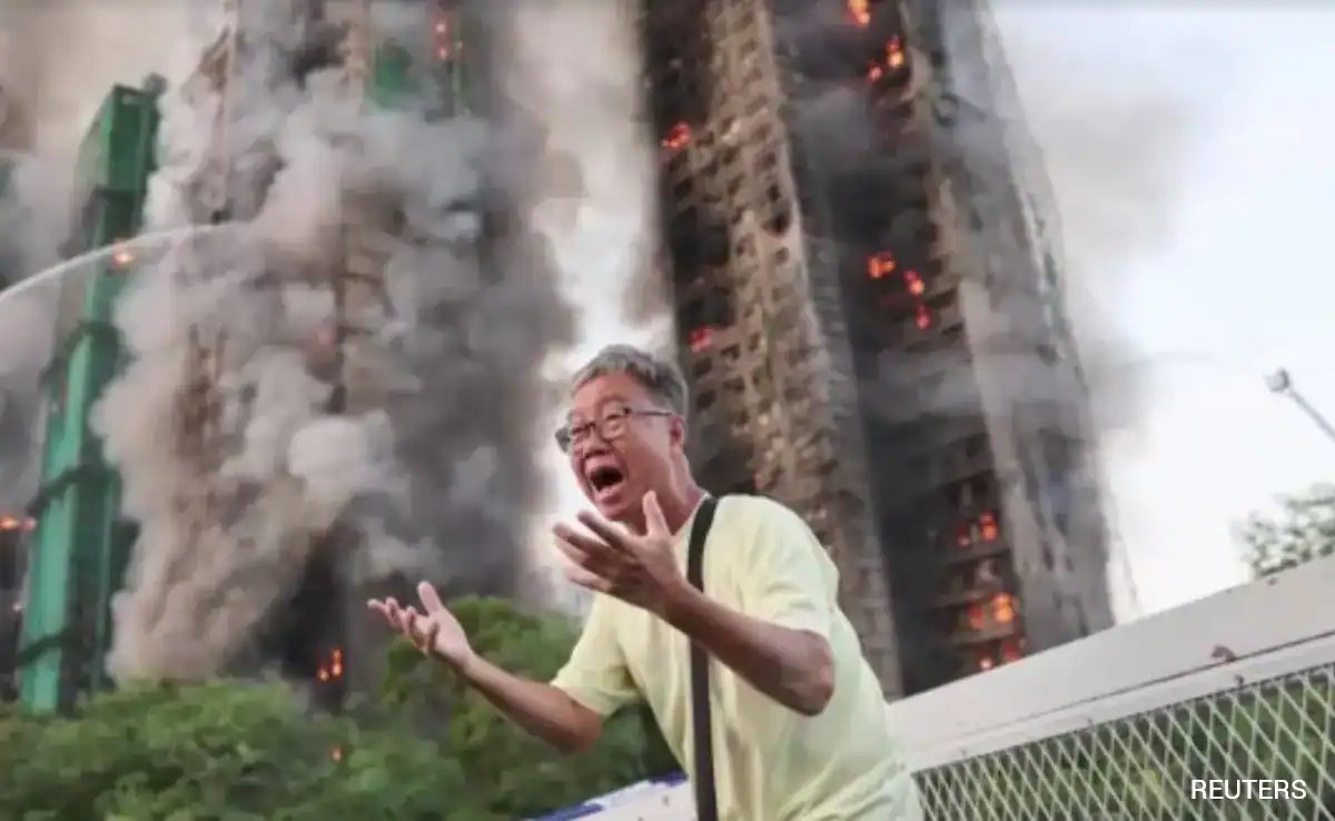 Hong Kong Tragedy: 44 Killed as Massive Fire Engulfs Seven High-Rise Buildings; Three Suspects Arrested