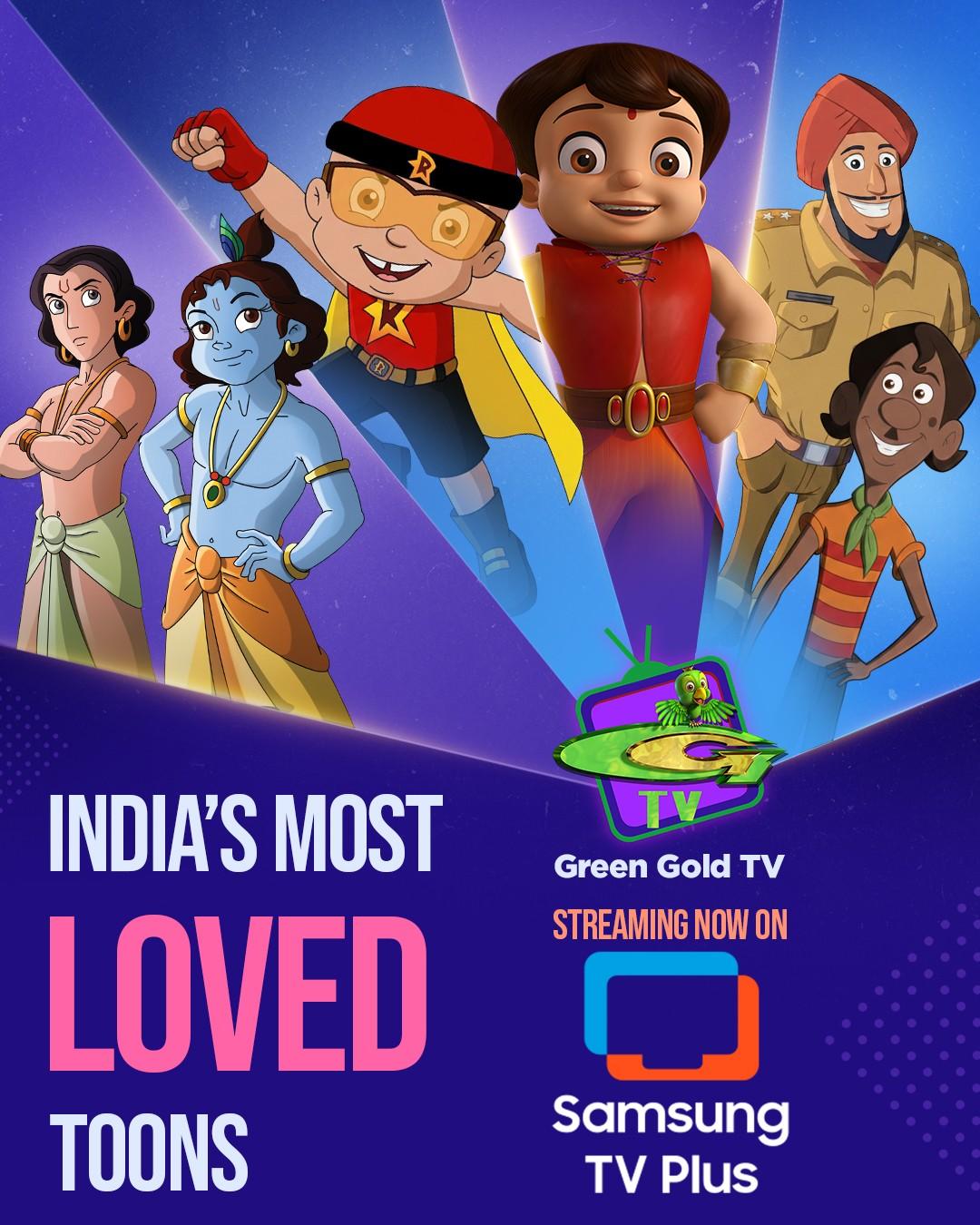 Samsung TV Plus expands its FAST offerings in India with the launch of Green Gold Animation&rsquo;s &lsquo;Green Gold TV&rsquo;