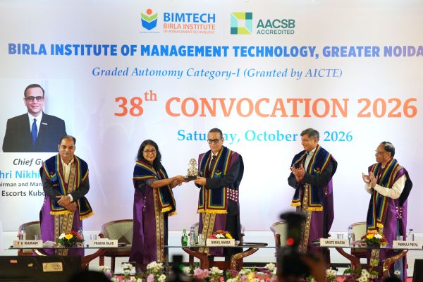 BIMTECH&rsquo;s 38th Convocation Marks a Milestone for 797 Graduates; with Escorts Kubota CMD Nikhil Nanda as Chief Guest
