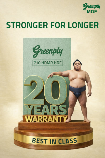 Greenply Introduces India&rsquo;s First 20-Year Warranty on 710 HDMR HDF Boards