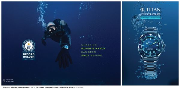Titan Watches sets Guinness Book of World Records with Zero Hour 500M Professional Diver's Automatic Watch
