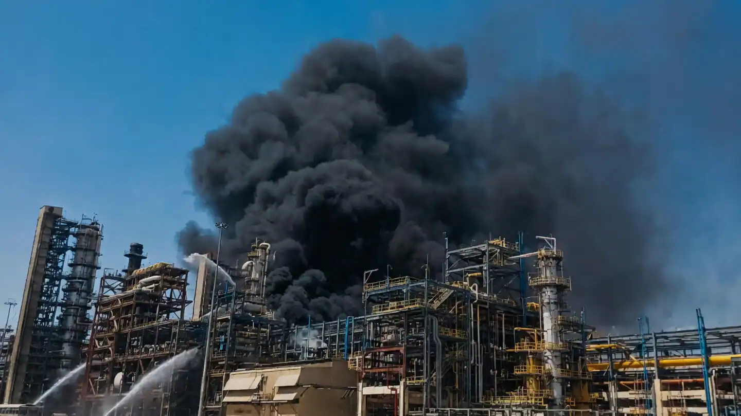 Massive Fire at Rajasthan HPCL Refinery Ahead of PM Modi Event