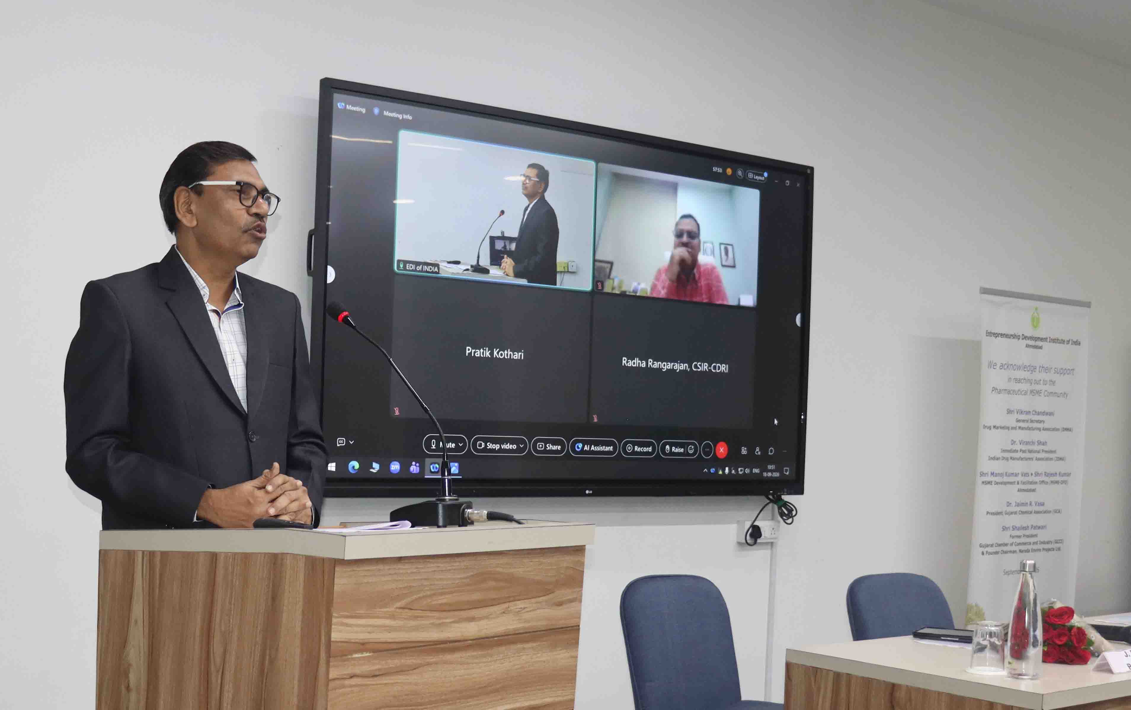 EDII and CSIR-CDRI, Lucknow, jointly convened Technology Showcase & Adoption Workshop