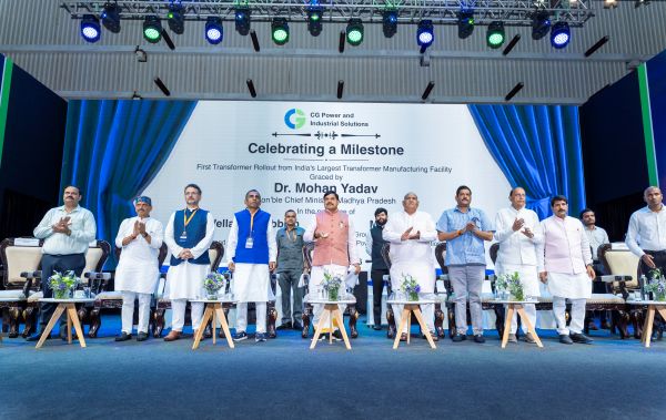  CG strengthens India&rsquo;s power infrastructure manufacturing capabilities with the roll out of first transformer from India&rsquo;s largest transformer manufacturing facility at Sehore, Madhya Pradesh