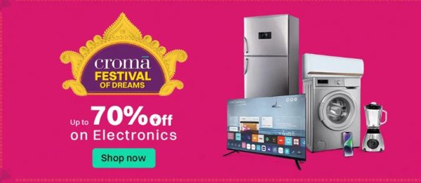 Croma Rolls Out Festive Mega Deals with Prices Dropping by Up to 70%*