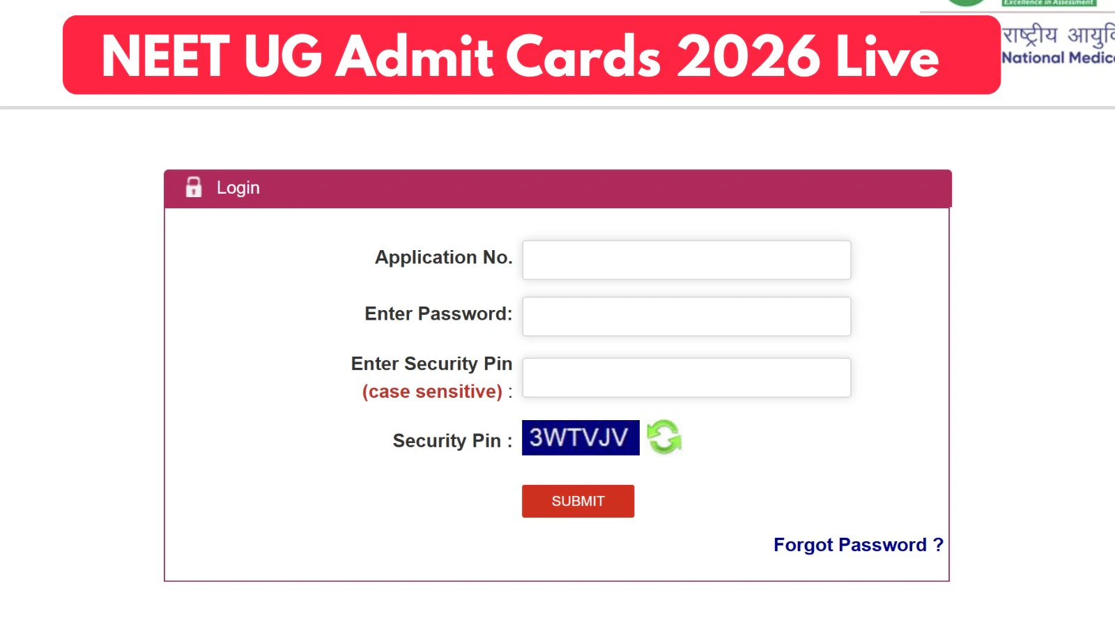 NEET UG 2026 Admit Card Released: Download Link Active, Exam on May 3