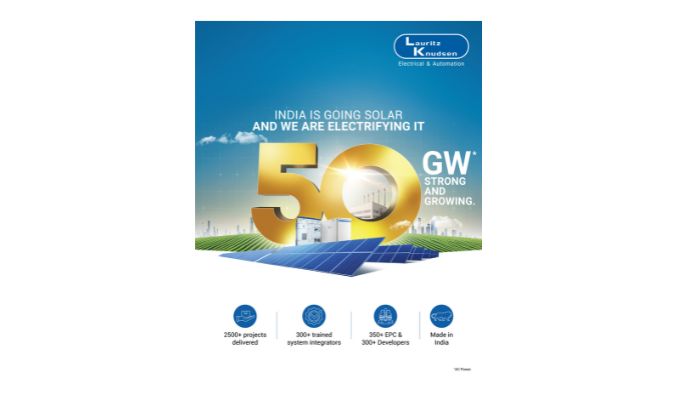  Lauritz Knudsen marks 50 GW of solar capacity enabled, reaffirming its role in the global clean energy transition