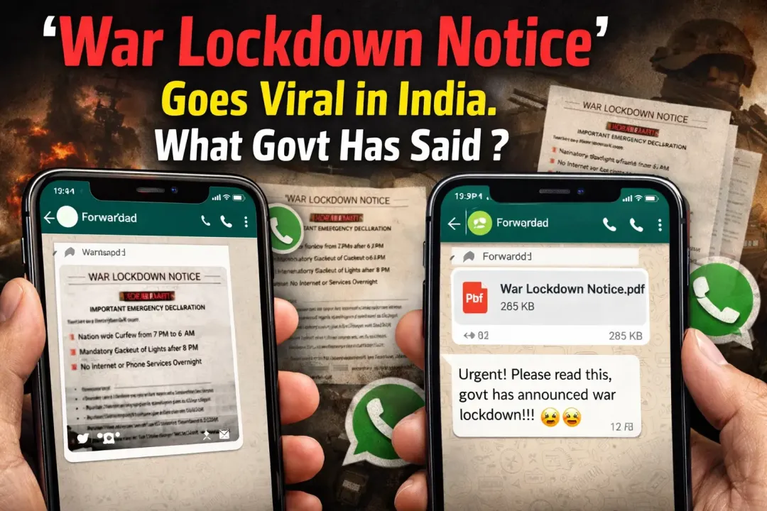‘War Lockdown Notice’ Goes Viral in India. What Govt Has Said ? 